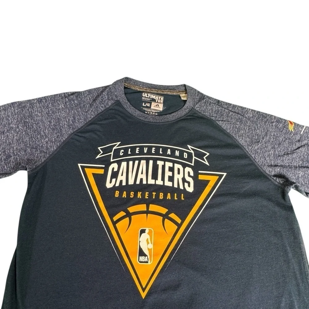 Adidas Cleveland Cavaliers NBA Shirt Men’s L Ultimate Tee Navy Blue